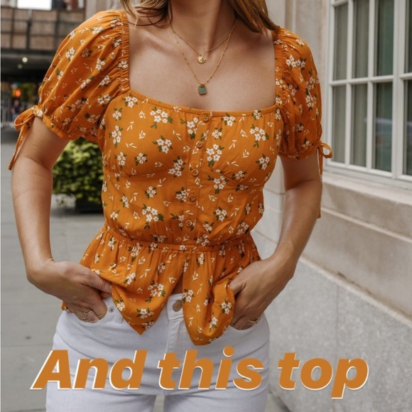 AMAZON THE DROP X Charlotte Bridgeman Top - Picture 2 of 3